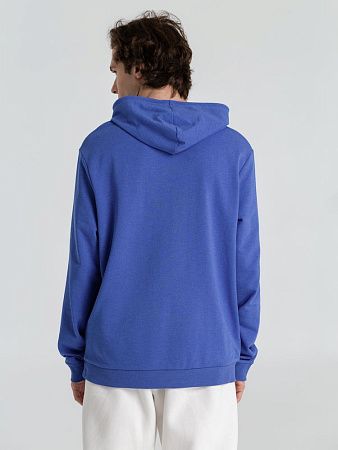 Толстовка с капюшоном унисекс Hoodie, ярко-синий меланж, размер XS