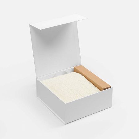 Коробка складная Quadra Fold, белая