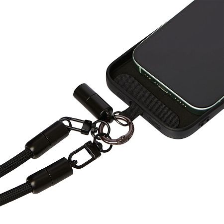 Кабель-ланьярд Волтрикс (Voltrix), черный