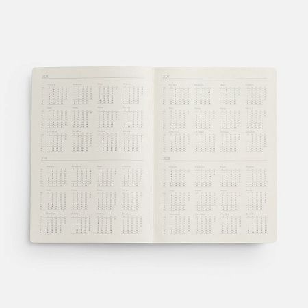 Ежедневник Flexpen Black, недатированный, черный с синим