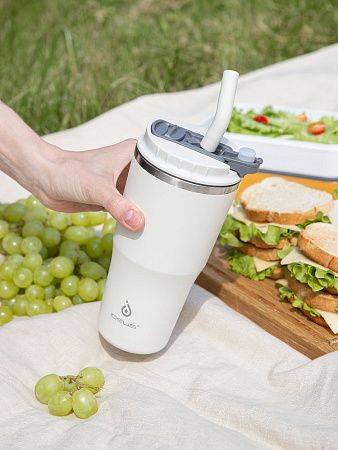 Термостакан Sapporo М, белый (молочный)