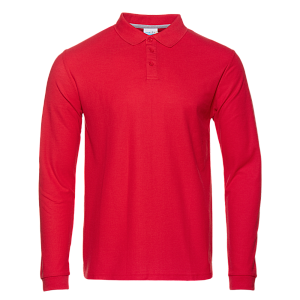 Рубашка поло мужская STAN длинный рукав хлопок/полиэстер 185, 04S под нанесение