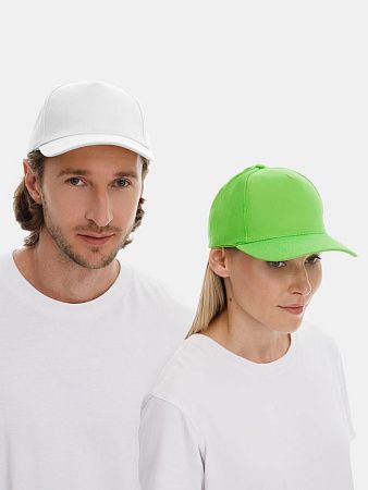 Бейсболка Long Beach, белая