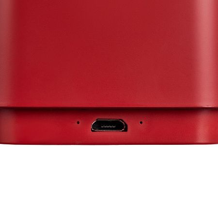 Беспроводная колонка с подсветкой гравировки Glim, красная