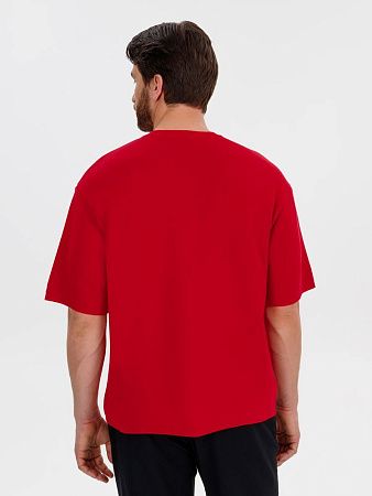 Джемпер с коротким рукавом Siluetti Volumica, красный, размер XS/S