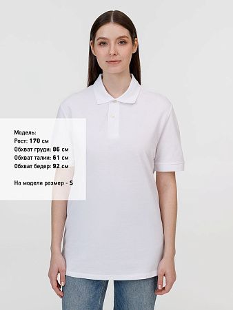 Рубашка поло унисекс Pacific, белая, размер M