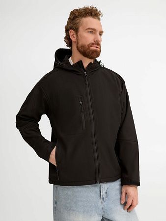 Куртка мужская с капюшоном Replay Men 340, черная, размер XS