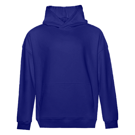 Худи унисекс STAN оверсайз футер без начёса 350, 66, Синий электрик,  (47)  (50/L)