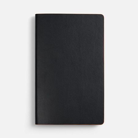 Ежедневник Trait, недатированный, черный с оранжевым