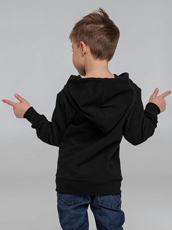 Толстовка с капюшоном детская Kirenga Kids, черная, размер 12 лет (142-152 см)