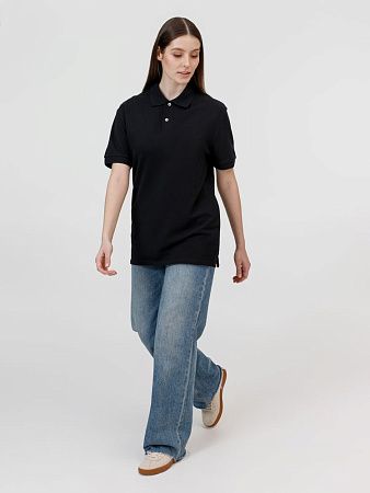 Рубашка поло унисекс Pacific, черная, размер S