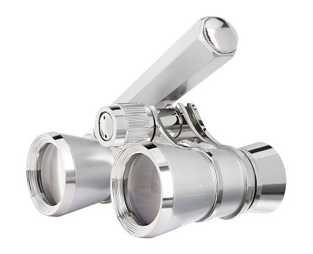 Театральный бинокль-лорнет Broadway 325E, серебристый