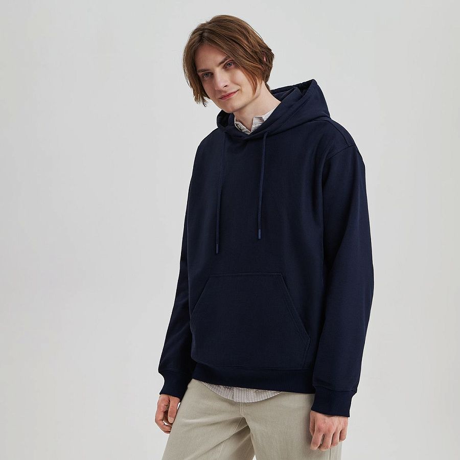 Худи релакс унисекс Адвенче (Adventure), темно-синий, размер 3XL/4XL