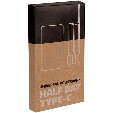 Аккумулятор Uniscend Half Day Type-C 5000 мАч, черный