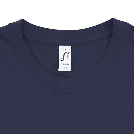 Футболка унисекс Regent 150, синяя (джинс), размер 3XL