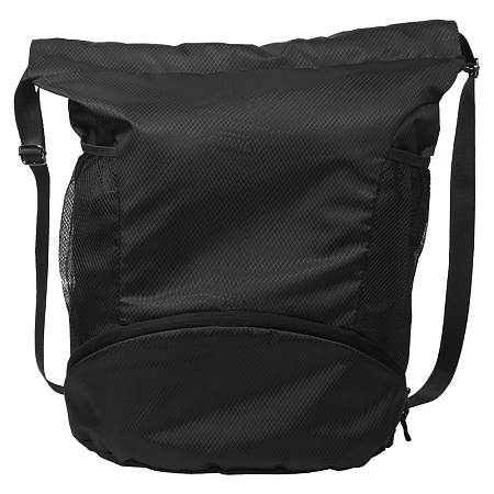 Рюкзак нейлоновый Trieste, черный, размер 42*45*16 см