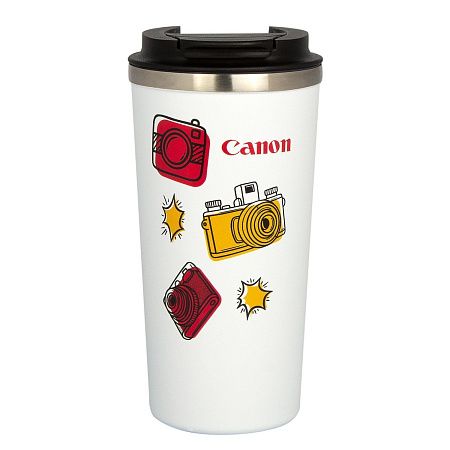 Термокружка вакуумная Палермо (Palermo), белая, гладкое покрытие