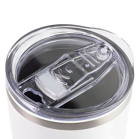 Термокружка вакуумная с керамическим покрытием Арктик (Arctic), белый/синий