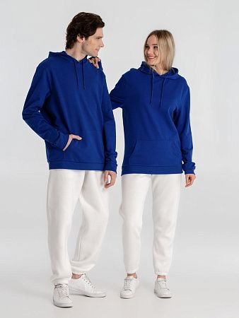 Толстовка с капюшоном унисекс Hoodie, ярко-синяя, размер XS