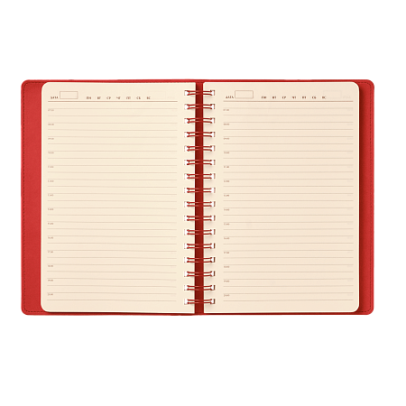 Ежедневник Виста (Vista) недатированный, оранжевый/коричневый