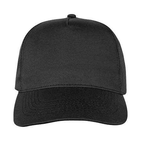 Кепка 5-панельная Lester Velcro 180, черная