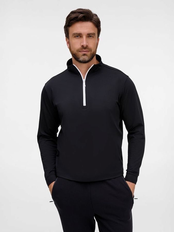 Свитшот на молнии Morfiss, черный, размер XS/S