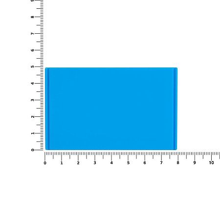 Лейбл из ПВХ Dzeta, XL, голубой