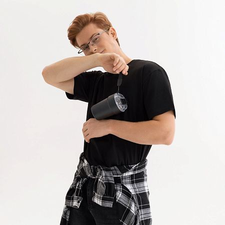 Футболка унисекс Крис (Kris), 150 гр., черная