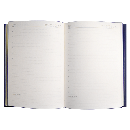 Ежедневник Alfa Bird line Nuba A5, темно-серый,  недатированный, в твердой обложке с магнитным клапаном и металлическим элементом