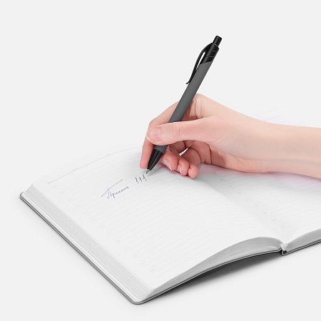 Ручка шариковая Undertone Black Soft Touch, серая