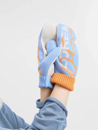 Варежки на заказ Mani, полушерсть, размер M