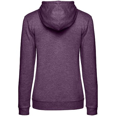 Толстовка с капюшоном женская Hoodie, фиолетовый меланж, размер XS