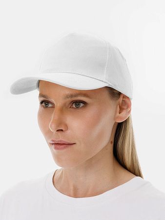 Бейсболка Long Beach, белая