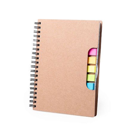 Блокнот со стикерами TIBLAN, рециклированный картон