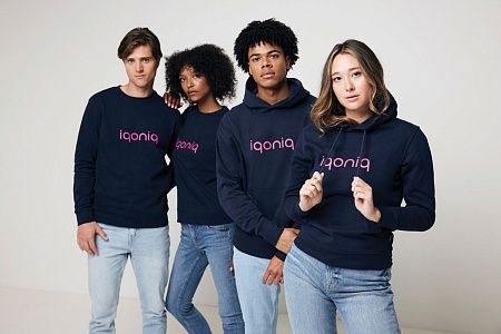 Худи Iqoniq Jasper из переработанного хлопка, унисекс, 340 г/м²