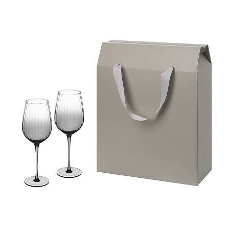 Подарочный набор 2 бокала для вина Мансера (Mancera) в большом подарочном пакете