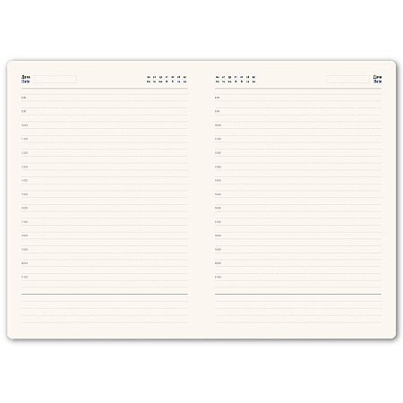 Ежедневник недатированный SALLY, A6, голубой, кремовый блок в линейку