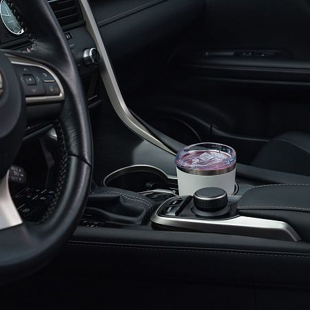 Термокружка вакуумная с керамическим покрытием Арктик (Arctic), белый/синий