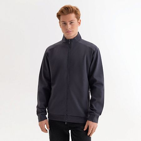 Толстовка на молнии Астин (Astin) антрацит, размер L