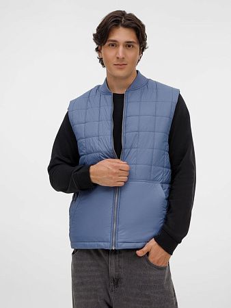 Жилет унисекс Warmbridge, синий (джинс), размер XL