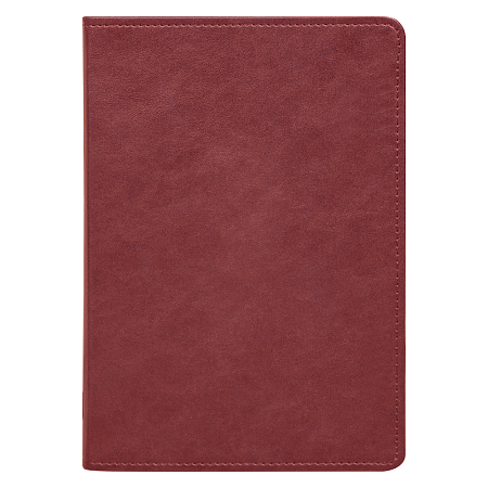 Ежедневник Urban Elegiya Ausone A5, бордовый с золотистым, недатированный, в полугибкой обложке