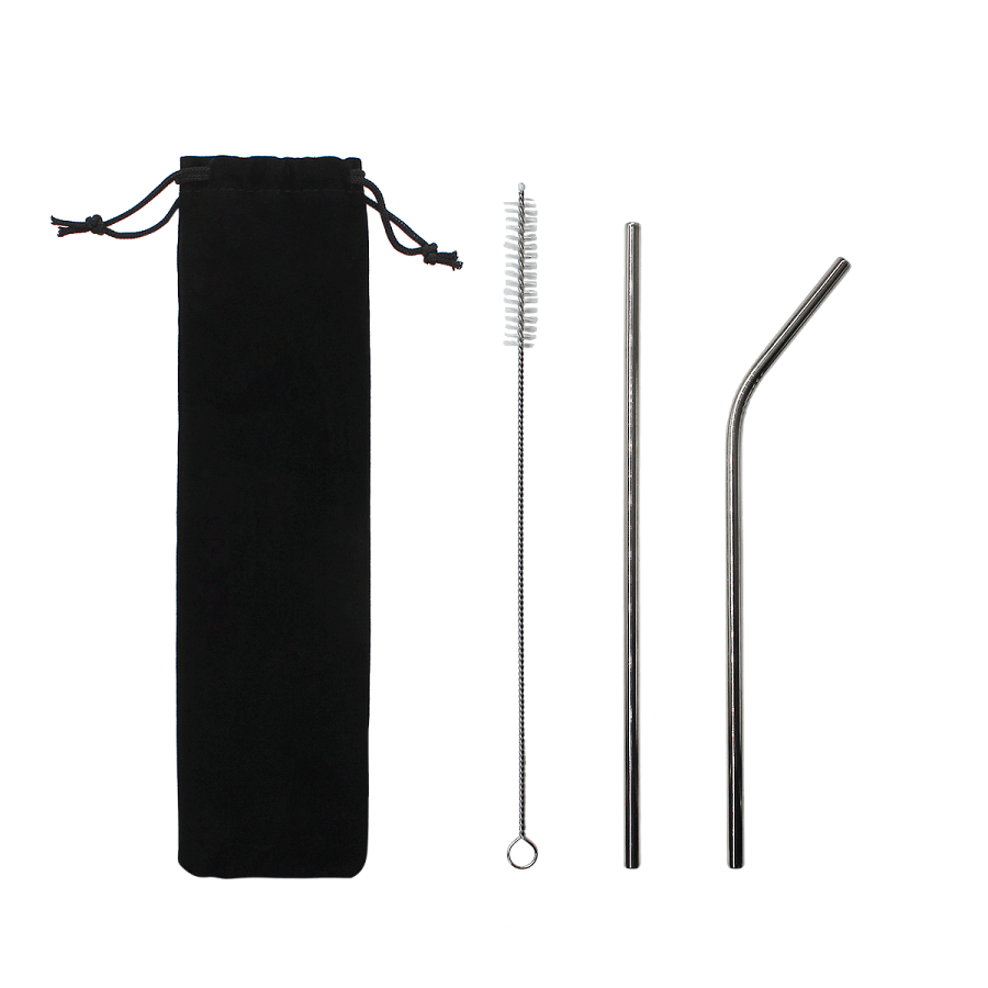 Набор многоразовых трубочек Оnlycofer black