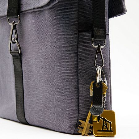 Шоппер Superbag Companion, с тремя отделениями, боковым креплением (карабин) и карманом