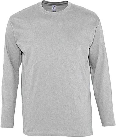 Футболка с длинным рукавом Monarch 150, серый меланж, размер S