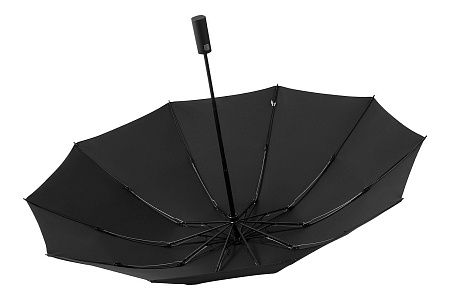 Зонт складной автоматический с плавным закрытием Forest Sunderland Reverse,  диаметр 103 см, радиус 23 дюйма,  10 панелей,  в подарочной коробке, черный