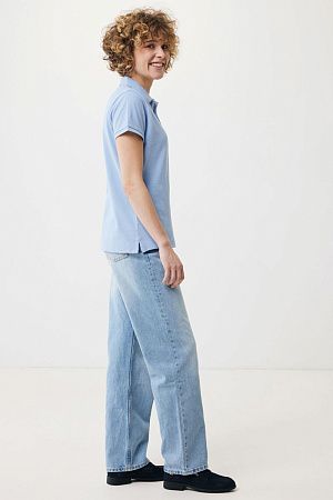 Женская рубашка поло Iqoniq Yosemite из переработанного хлопка-пике, унисекс, 220 г/м²