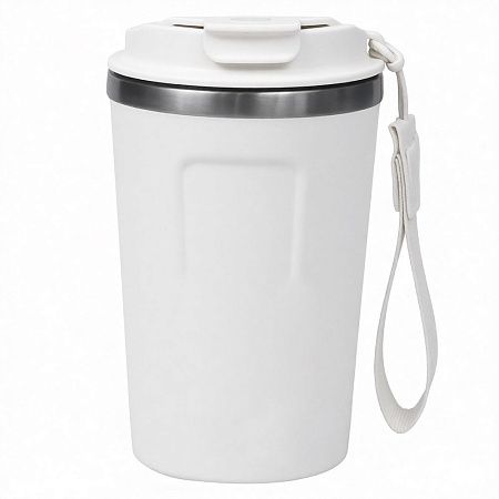 Термокружка Zencup вакуумная, стальная, 380 мл, белая