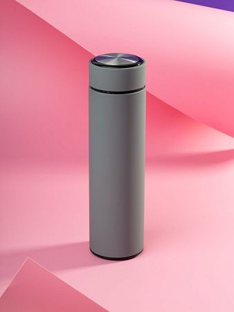 Термос с ситечком Percola, серый