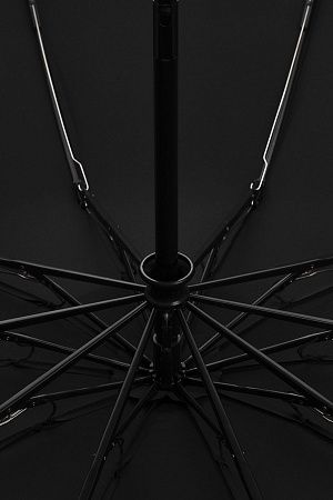Зонт складной автоматический с плавным закрытием Forest Sunderland Reverse,  диаметр 103 см, радиус 23 дюйма,  10 панелей,  в подарочной коробке, черный