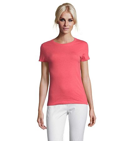 Футболка женская Regent Women, розовая (коралловая), размер M